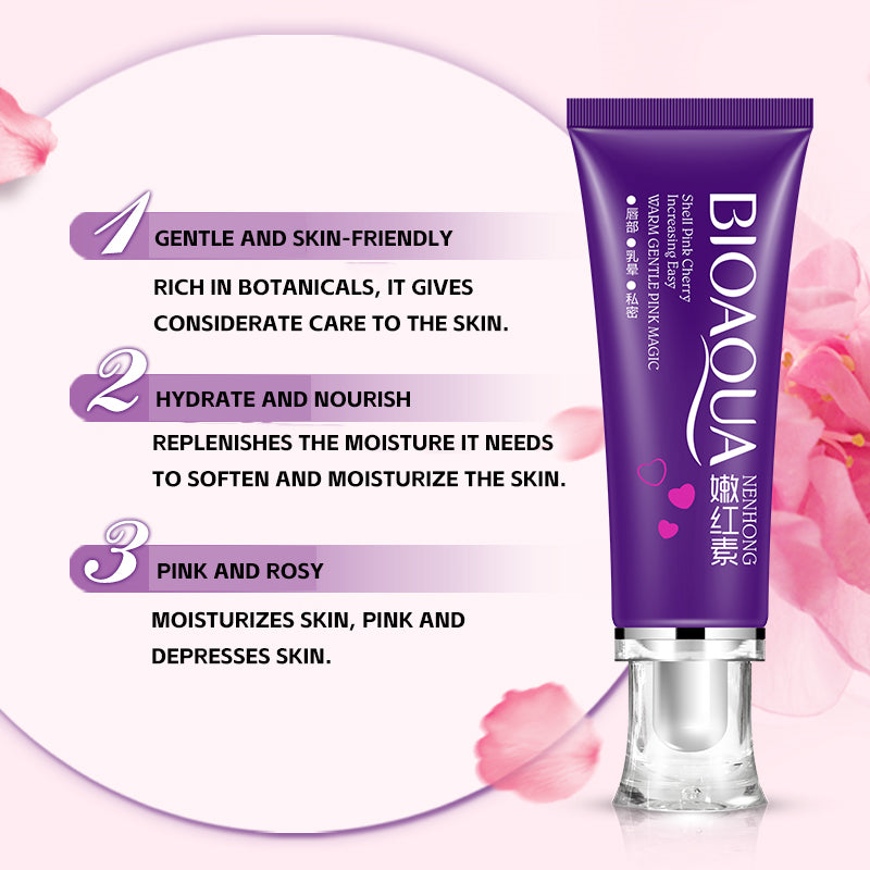 BIOAOUA Private Parts Whitening Body Cream Skin Lightening Pink Cherry Whitening Pinkish Cream 30g