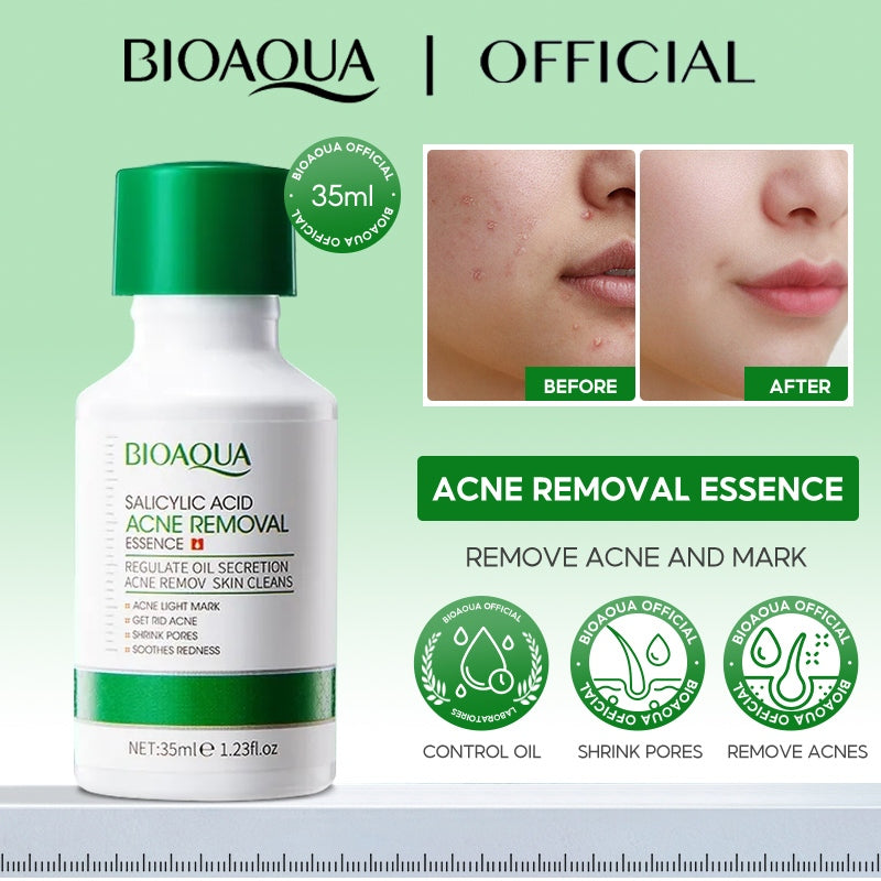 BIOAOUA Salicylic Acid Pore Refining Serum Moisturizing Acne Treatment Serum Skin Care 30ml