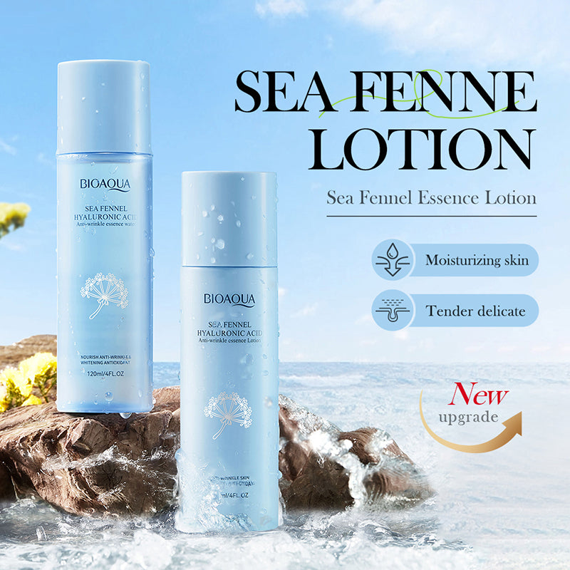BIOAOUA Sea Fennel Facial Set Cleanser Essence Milk Face Cream Toner Essence Liquid