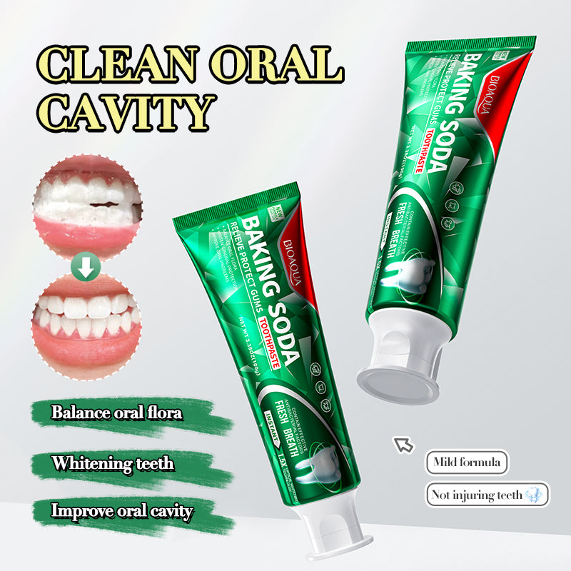 BIOAOUA Toothpaste  Baking soda  Nicotinamide  Whitening And Yellowing Removal Fresh oral cavity