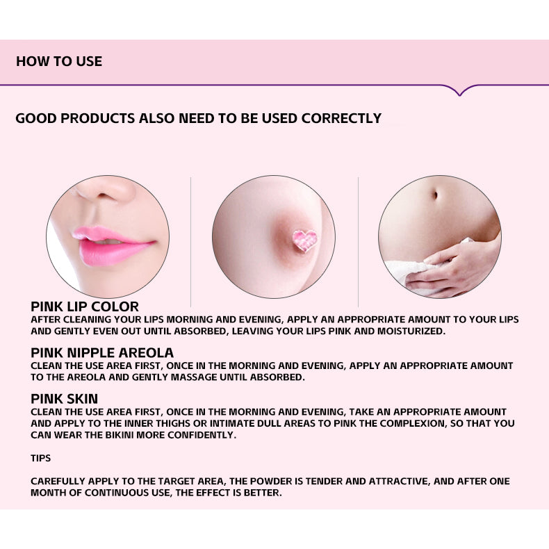 BIOAOUA Private Parts Whitening Body Cream Skin Lightening Pink Cherry Whitening Pinkish Cream 30g