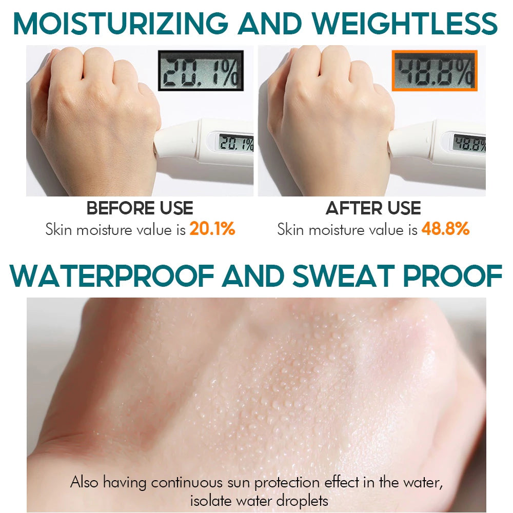 BIOAOUA Aloe Vera Premium Whitening Sunscreen Repair Cream SPF 60+ PA+++