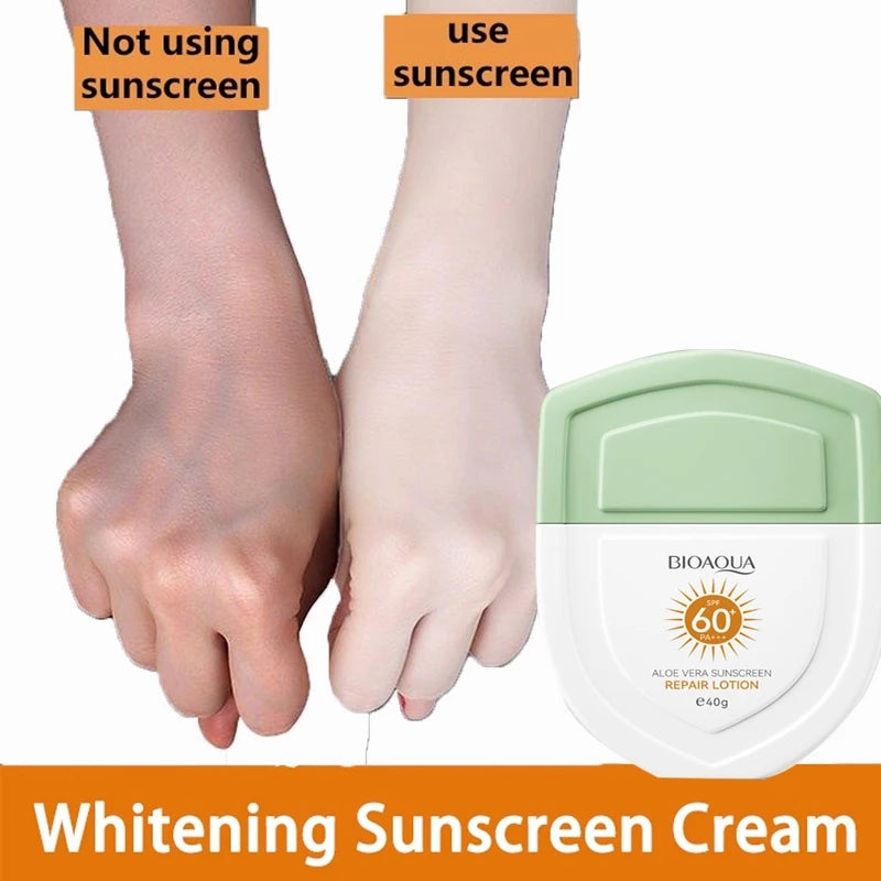 BIOAOUA Aloe Vera Premium Whitening Sunscreen Repair Cream SPF 60+ PA+++