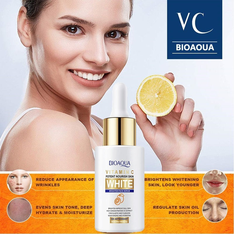 BIOAOUA Vitamin C Whitening Brightening Facial Moisturizing Skin Care Kits