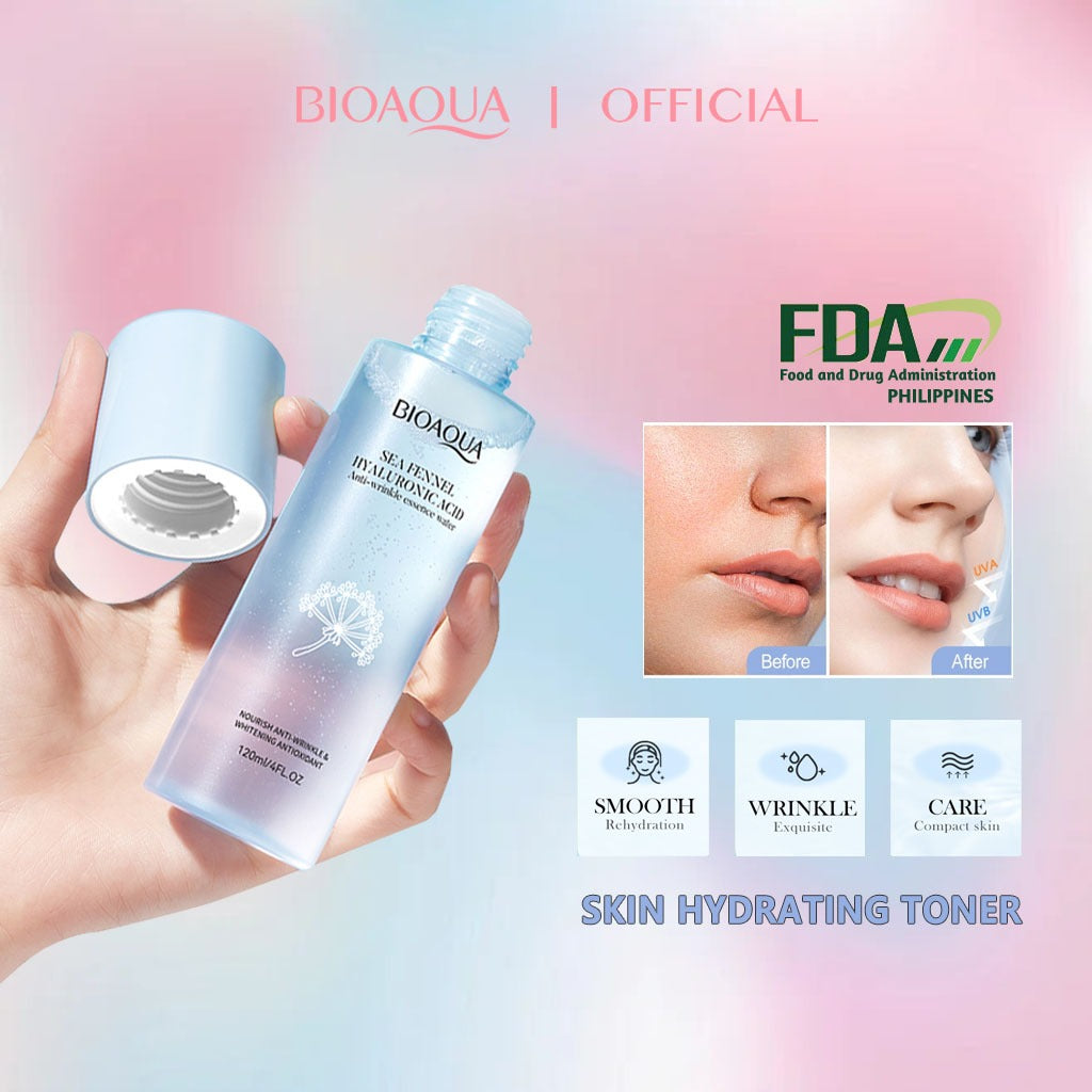 BIOAOUA Toner Skin Soothing Toning Moisturizing Improving Repairing Skin Skin Care 120ml