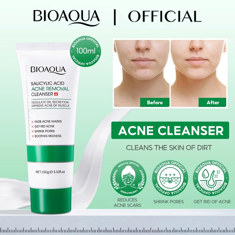 BIOAOUA Salicylic Acid Acne Removal Cleanser 100g